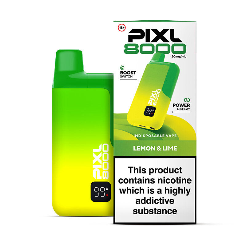 PIXL 8000 Lemon & Lime prefilled vape kit