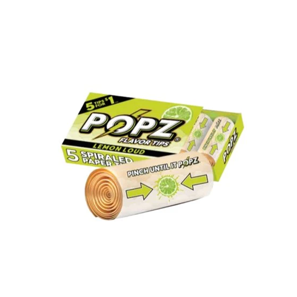 POPZ Lemon Loud Flavour Tips - 5 Tips