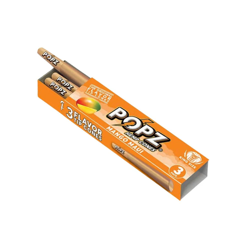 POPZ Mango Mui Flavoured Hemp Cones 3-Pack