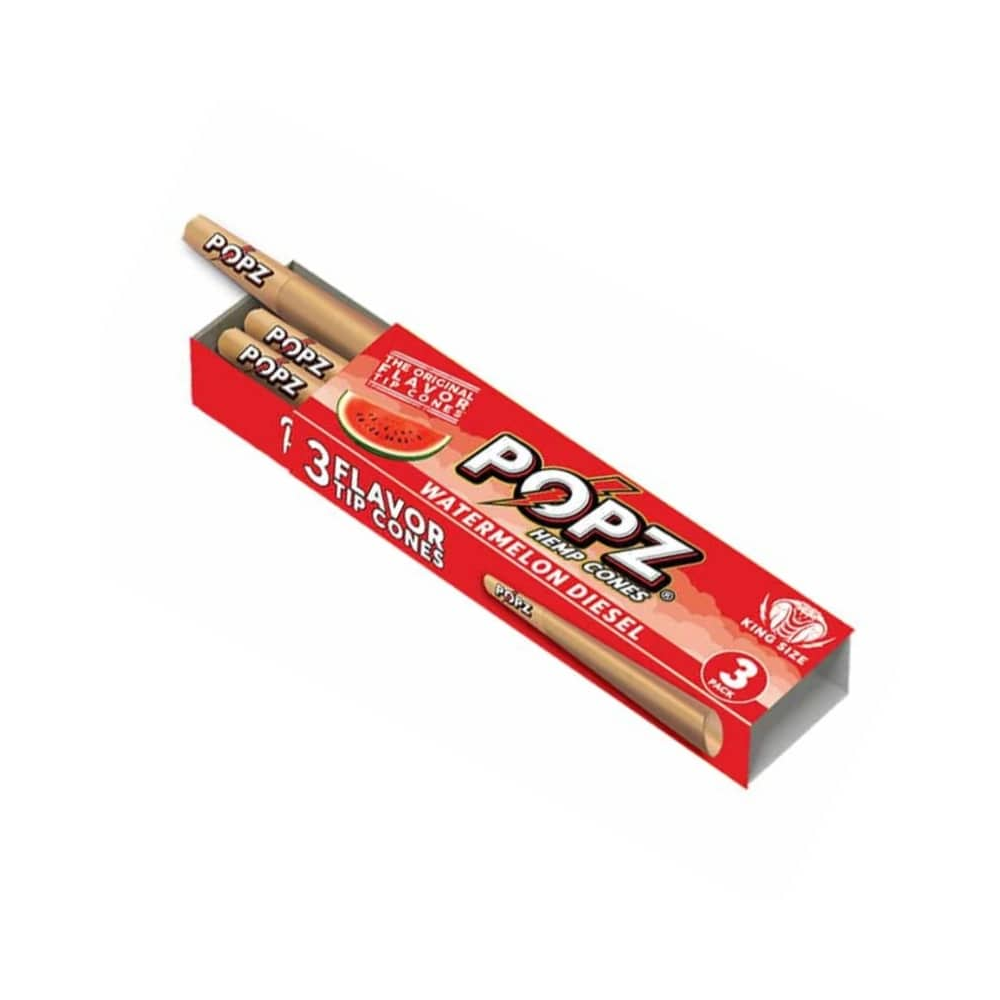 POPZ Watermelon Diesel Flavoured Hemp Cones 3-Pack