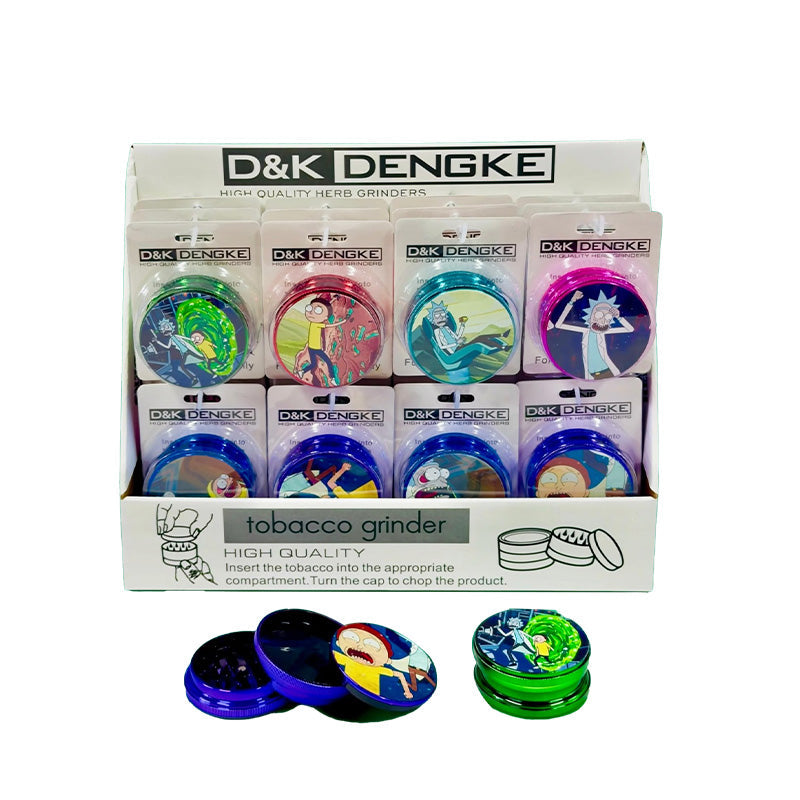 R&M Metallic Printed Plastic Grinder 60mm SM-3311 assorted designs