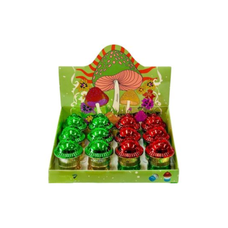Rainbow Mushroom Novelty Grinder — assorted colours