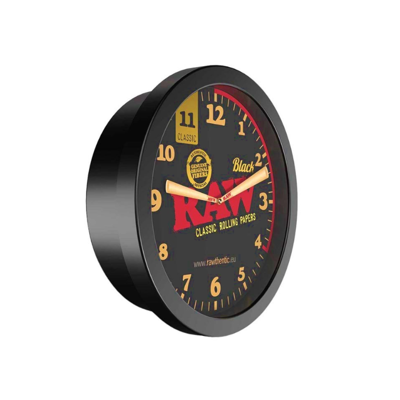 RAW Black Hidden Storage Wall Clock view 4