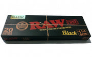 RAW Black 1¼ Pre-Rolled Cones — 20 Pack
