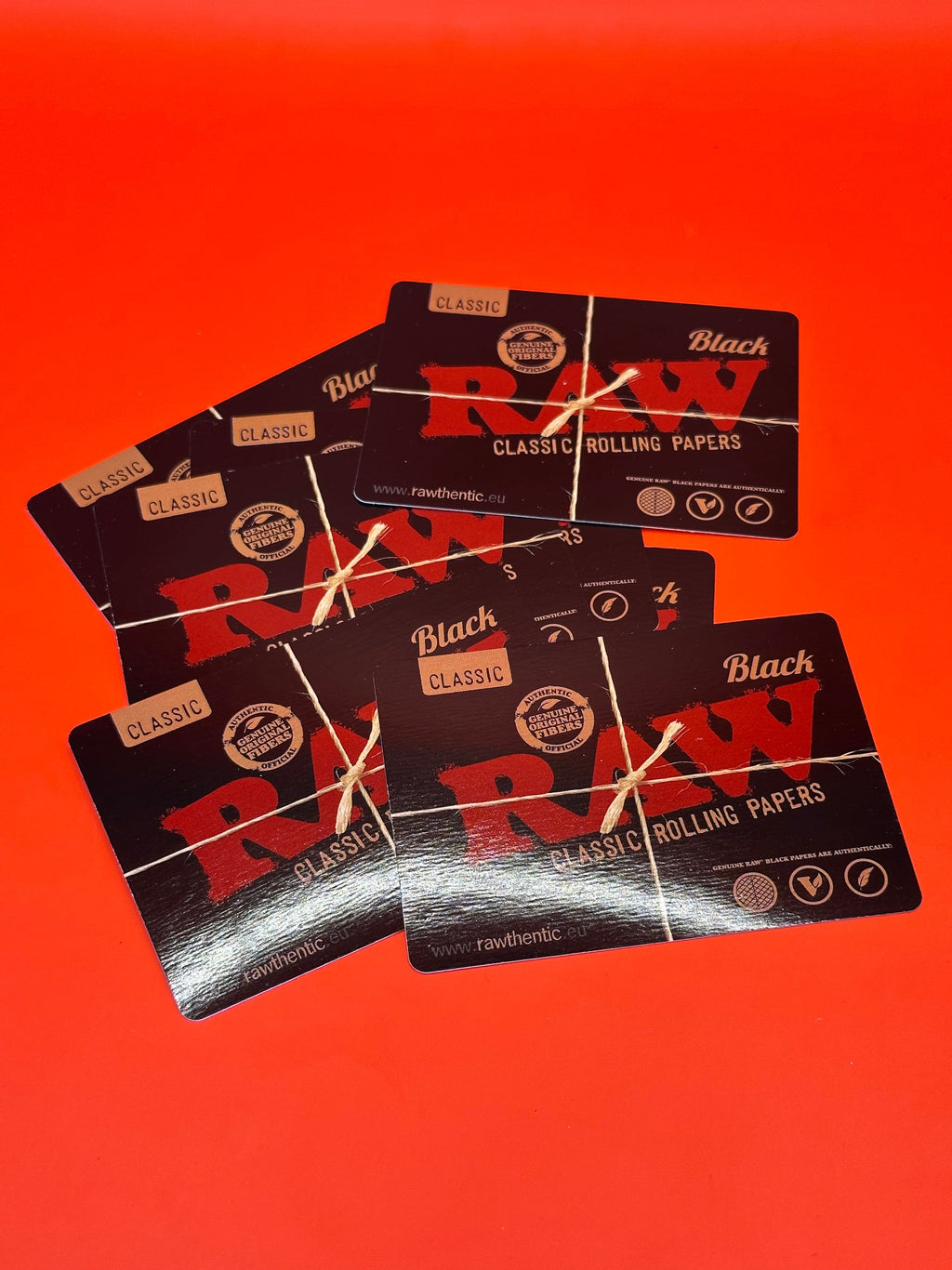 RAW Black Playing Cards card backs