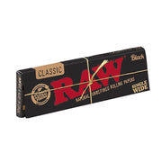 RAW Black Classic Single Wide Rolling Papers | 50 Leaves