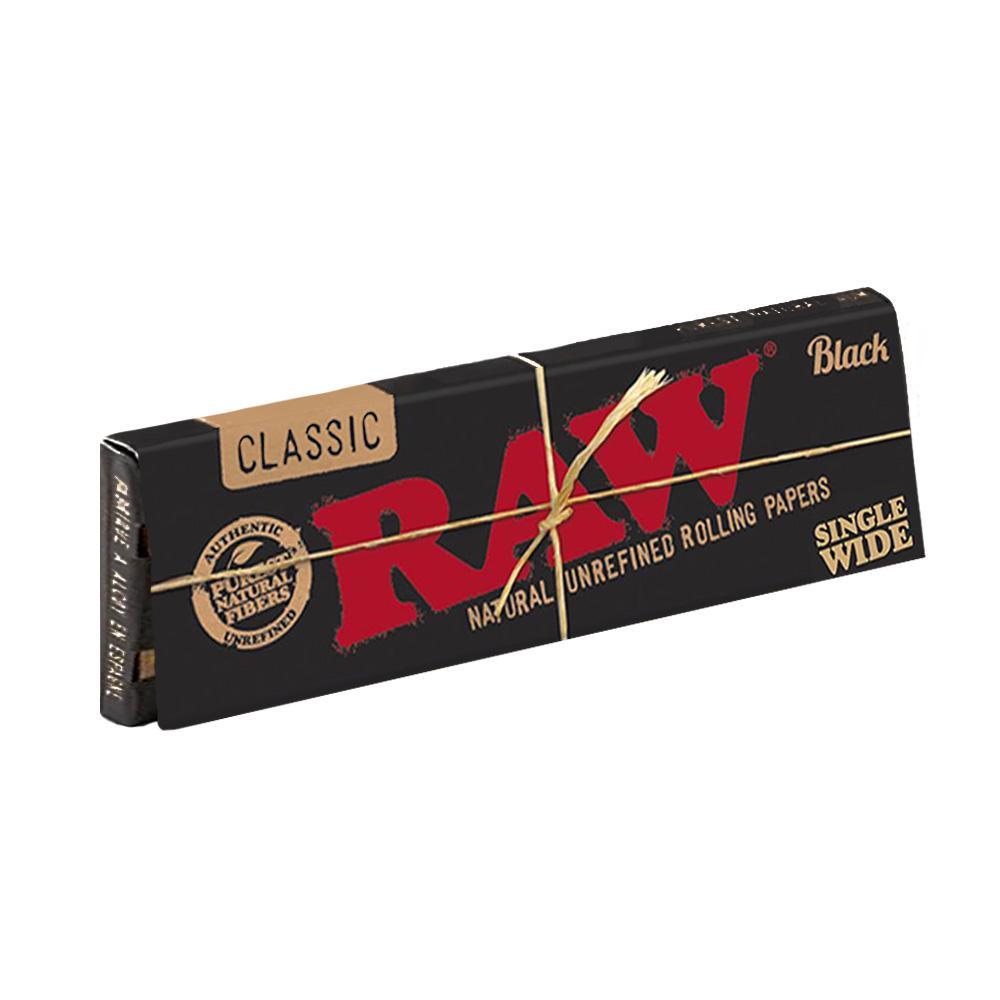 RAW Black Classic Single Wide Rolling Papers