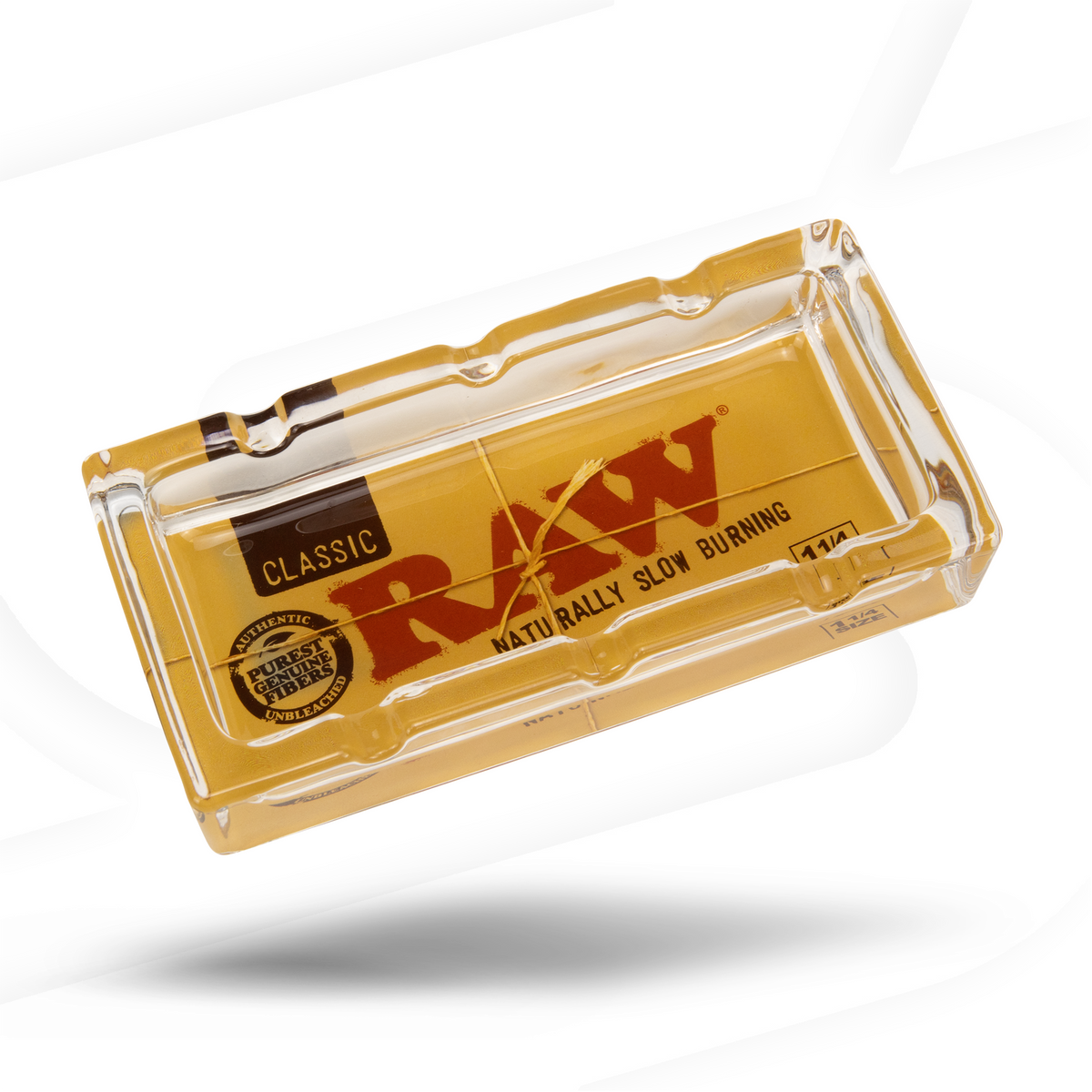 RAW Brown Rectangular Glass Ashtray