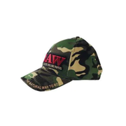 RAW Camo Snapback Cap with Poker