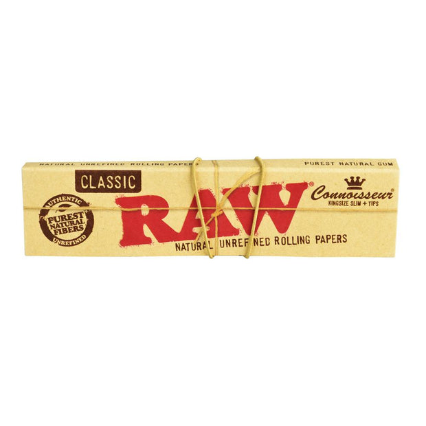 RAW Classic Connoisseur King Size Slim Papers with Pre-Rolled Tips