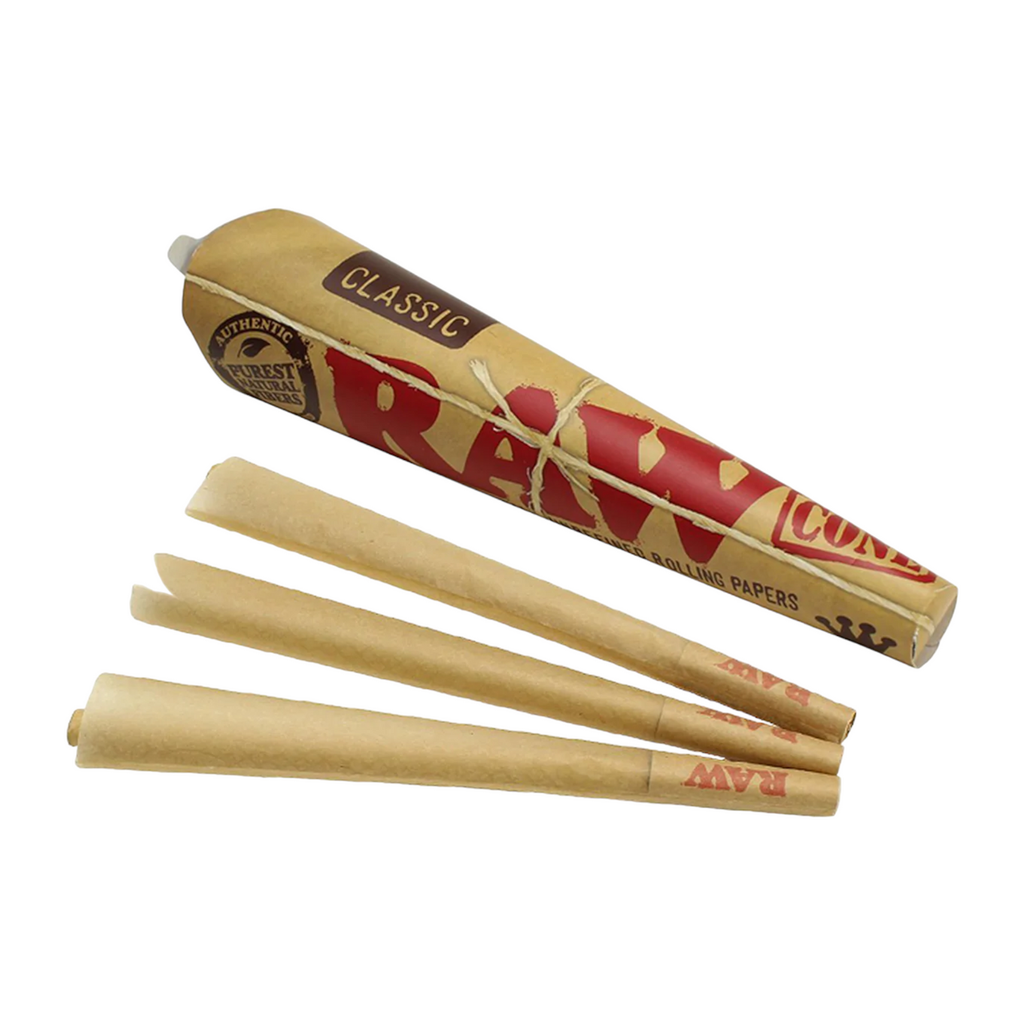 RAW Classic Pre-Rolled Cones King Size 3 Pack