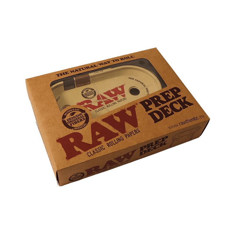 RAW Classic Prep Deck rolling tray and storage station