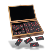RAW Double Six Dominoes — 28-Tile Set with Wooden Box