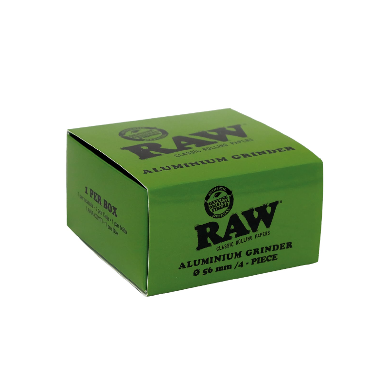 RAW Emerald Green Metal Aluminium Grinder view 2