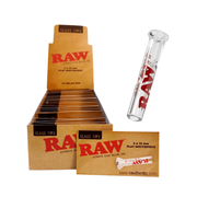 RAW Flat Glass Mouthpiece Tips 6x34mm