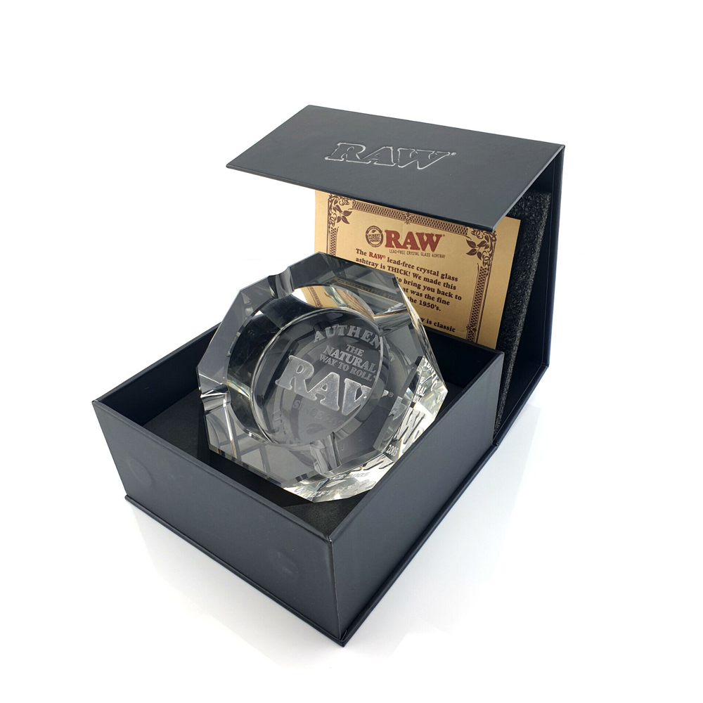 RAW Heavy Crystal Glass Ashtray