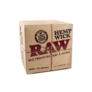 RAW Hemp Wick — 250 ft / 76 m, Hemp + Beeswax