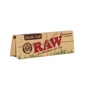 RAW Organic Hemp Connoisseur 1¼ Papers + Tips
