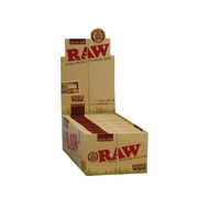 RAW Organic Hemp Single Wide Rolling Papers | 50 Leaves