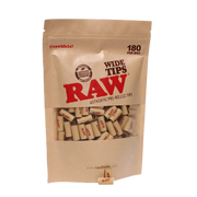 RAW Pre-Rolled Wide Tips | 180 Tips