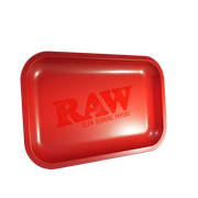 RAW Red Matte Murder’d Metal Rolling Tray — Small