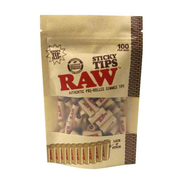 RAW Pre-Rolled Sticky Gummed Tips | 100 Tips