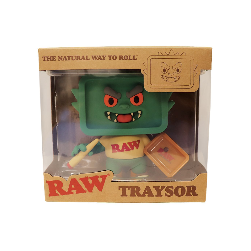 RAW Traysor Storage Figurine with Hidden Rolling Tray