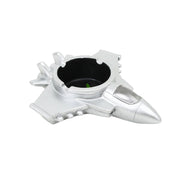Silver-Coloured Fighter Jet Resin Ashtray SS-1816 — 1 Piece