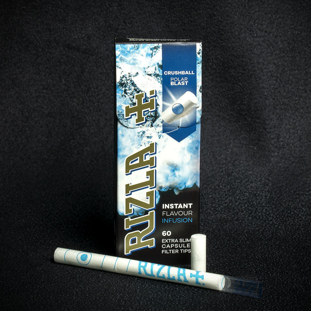 Rizla Polar Blast Extra Slim Crushball Filter Tips 60 Pack