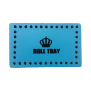 Roll Tray Wooden Storage Box — Medium Blue