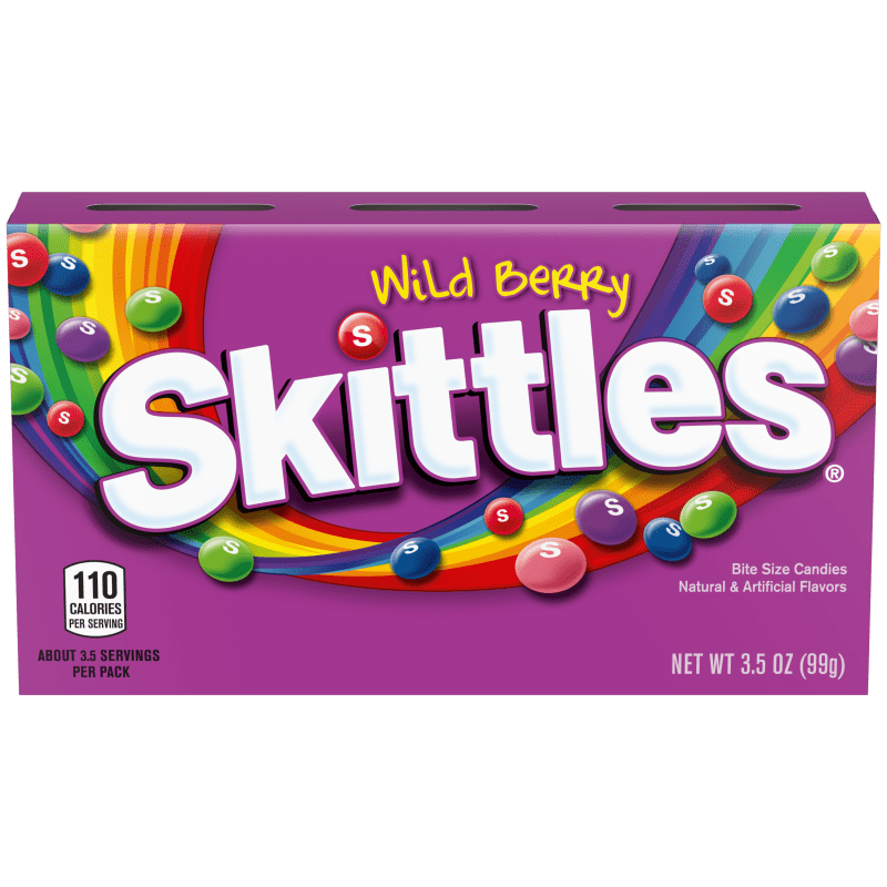 Skittles Wild Berry Theatre Box 3.5oz/99g retail pack