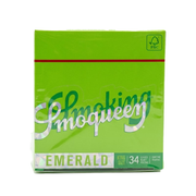 Smoking Smoqueen Emerald King Size Rolling Papers — 34 Leaves