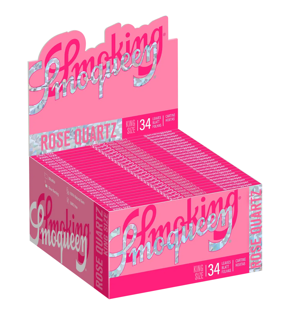 Smoking Smoqueen Rose Quartz King Size full display