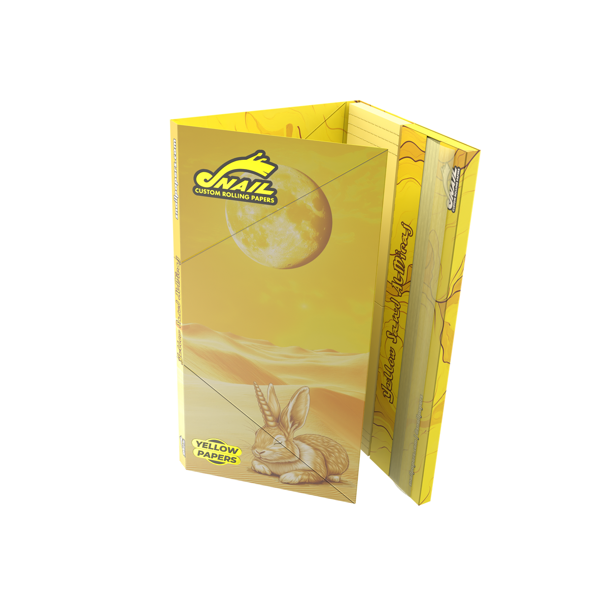 Snail Yellow Sand Al'Mi-raj King Size Slim Papers + Tips + Rolling Tray