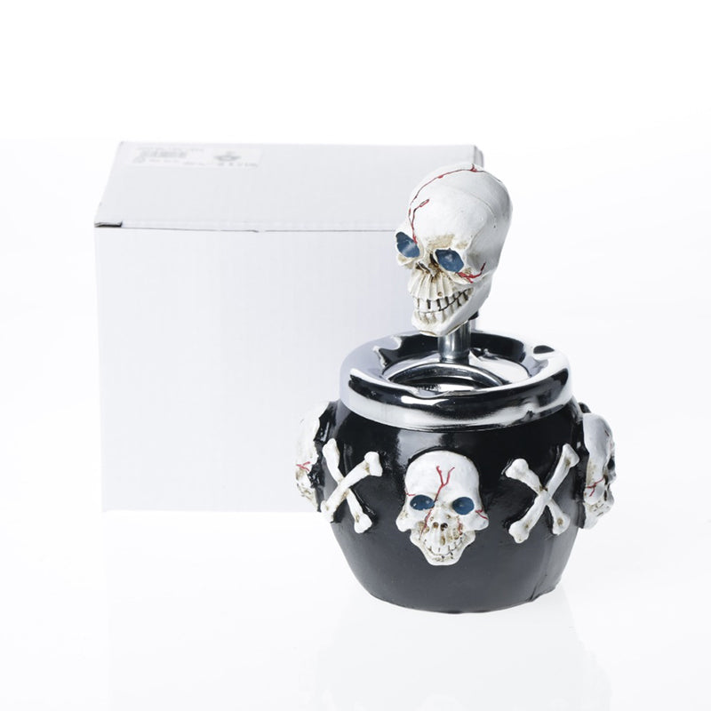 Spinning Ashtray Gothic Skull SS-1810