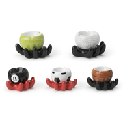 Sports Ball Ceramic Ashtray with Hand-Shaped Base SS-1106 — Assorted — 1 Piece
