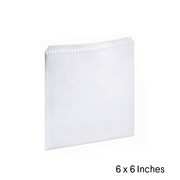 Sulphite Strung Flat Paper Bags 6 x 6in | 1000 Pack