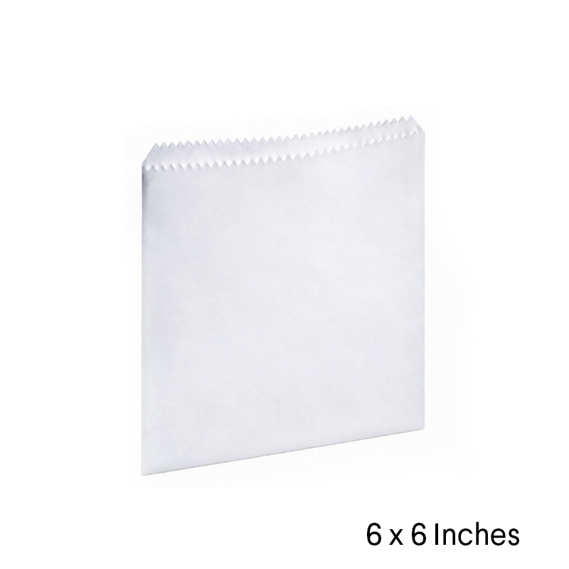 Sulphite strung flat paper bags 6 by 6 inches pack of 1000