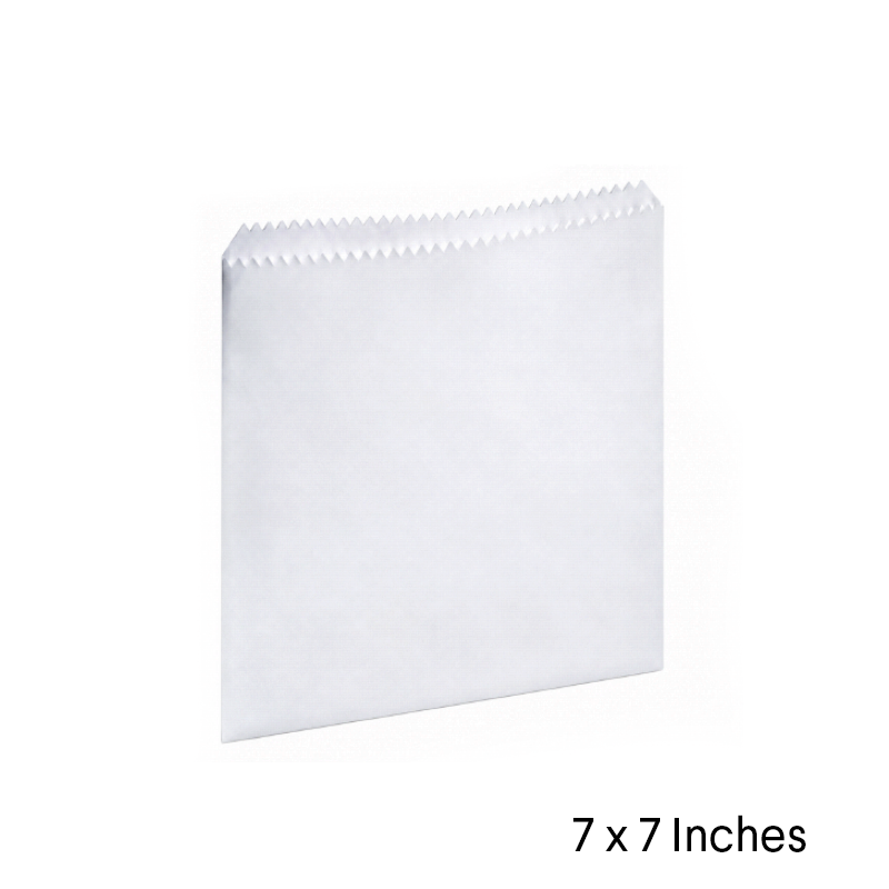 Sulphite strung flat paper bags 7 by 7 inches pack of 1000