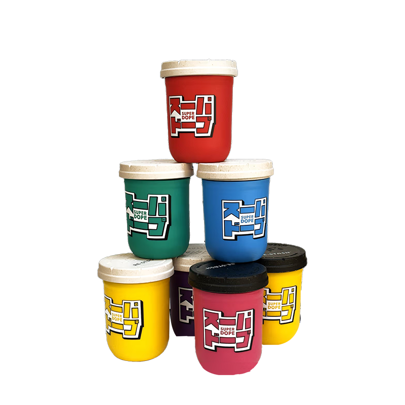 Super Dope airtight Stash Jar colour range including Yellow