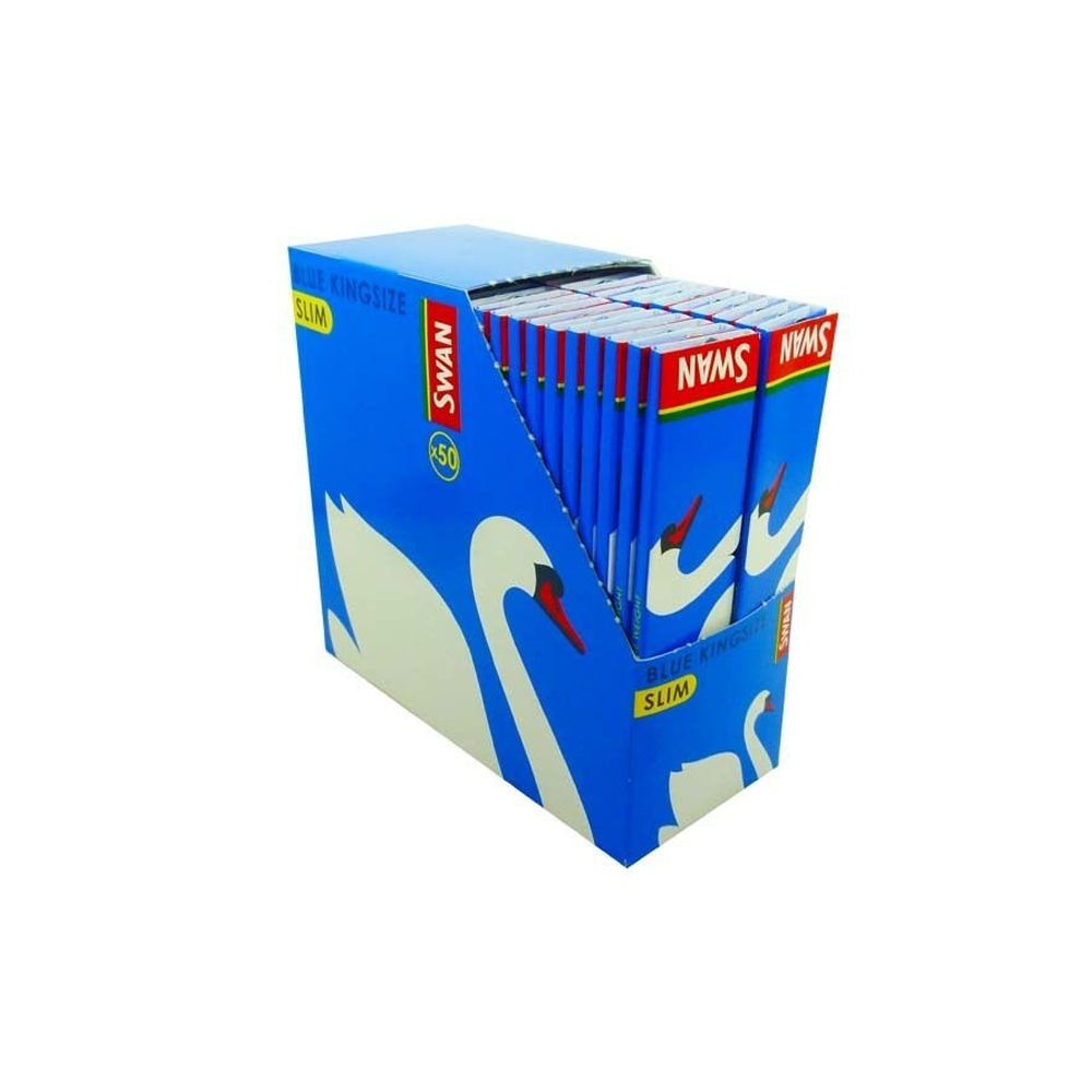 Swan Blue King Size Slim Rolling Papers | 32 Leaves