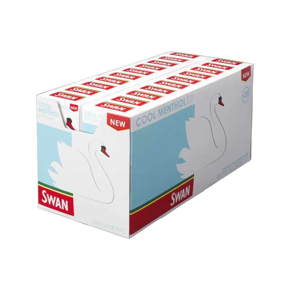 Swan Cool Menthol Extra Slim Filter Tips | 120 Filter Tips