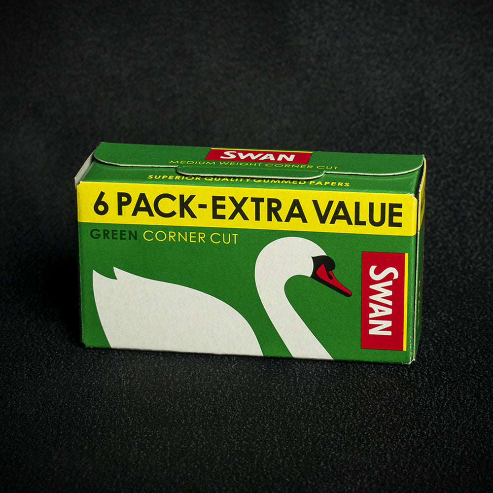 Swan Green Cut Corners Regular Rolling Papers 6-Pack