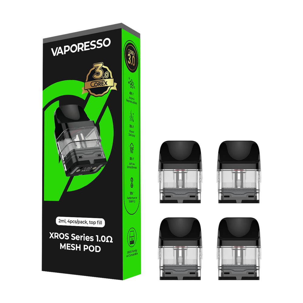 Vaporesso XROS COREX 3.0 Replacement Pods — 4 Pack - 1.0Ω 2ml