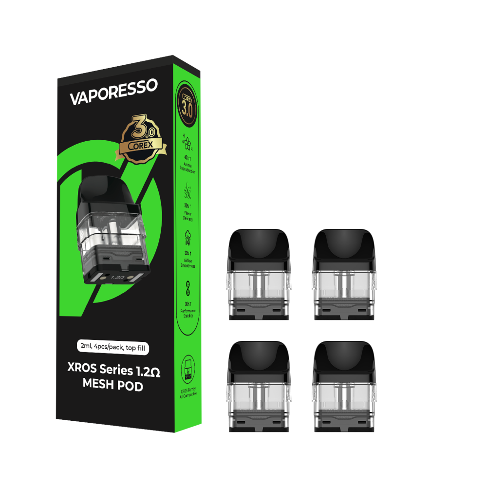 Vaporesso XROS COREX 3.0 Replacement Pods — 4 Pack - 1.2Ω 2ml
