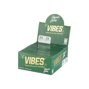 Vibes Green King Size Slim Organic Hemp Papers with Tips