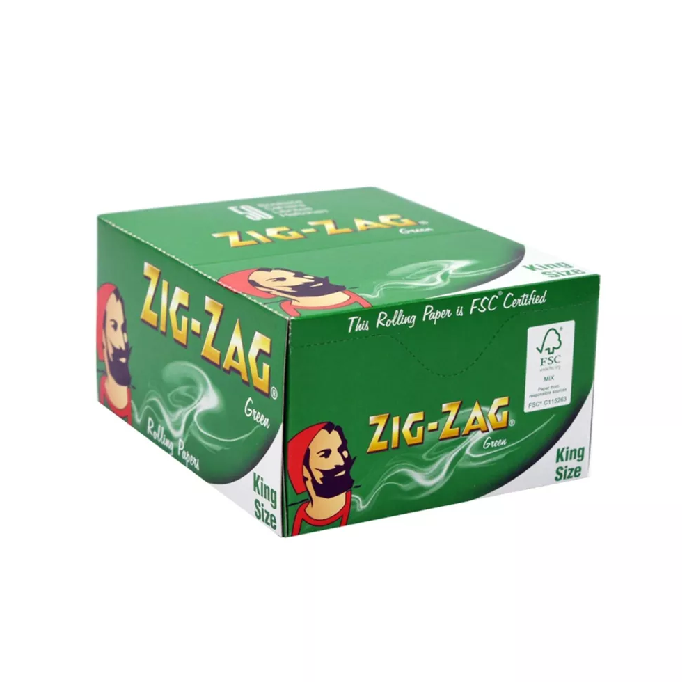 Zig-Zag Green King Size Rolling Papers