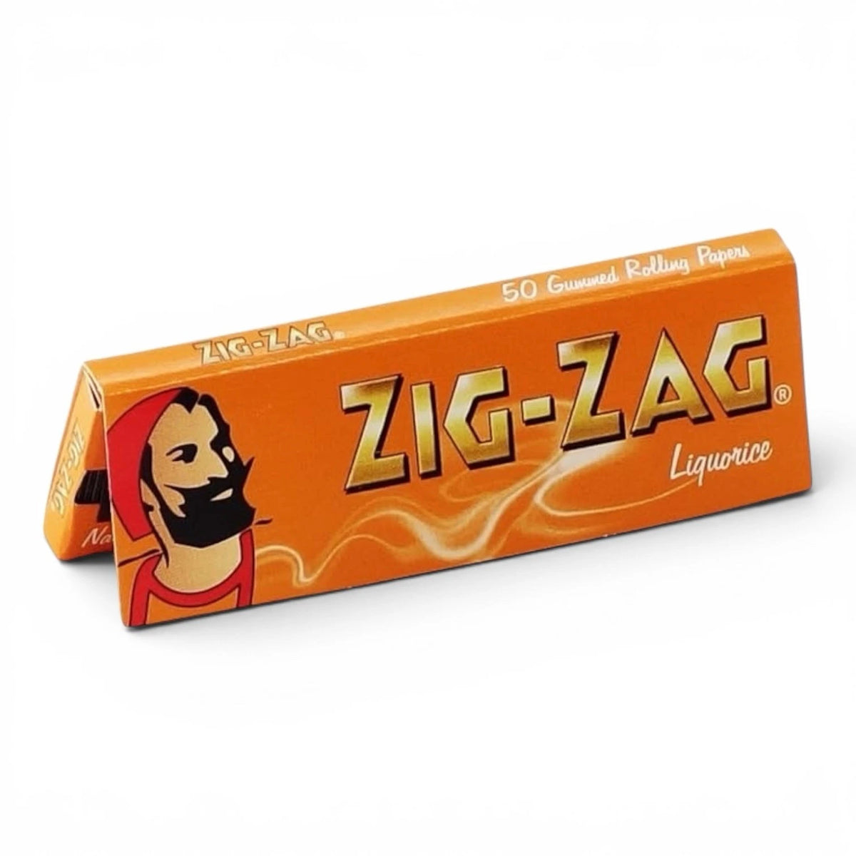 Zig-Zag Liquorice Regular Rolling Papers angled retail booklet