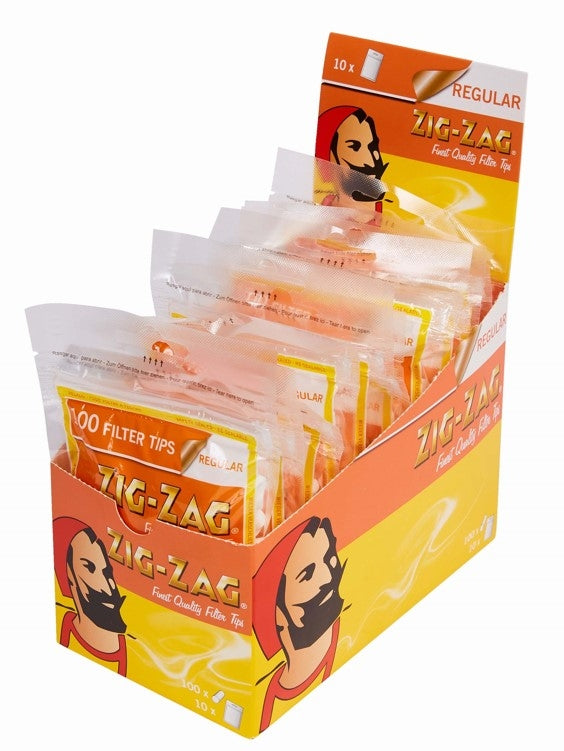 Zig-Zag Regular Filter Tips 7mm display